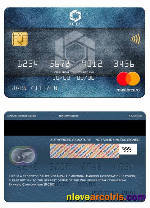 Philippines Rizal Commercial Banking Corporation (RCBC) mastercard